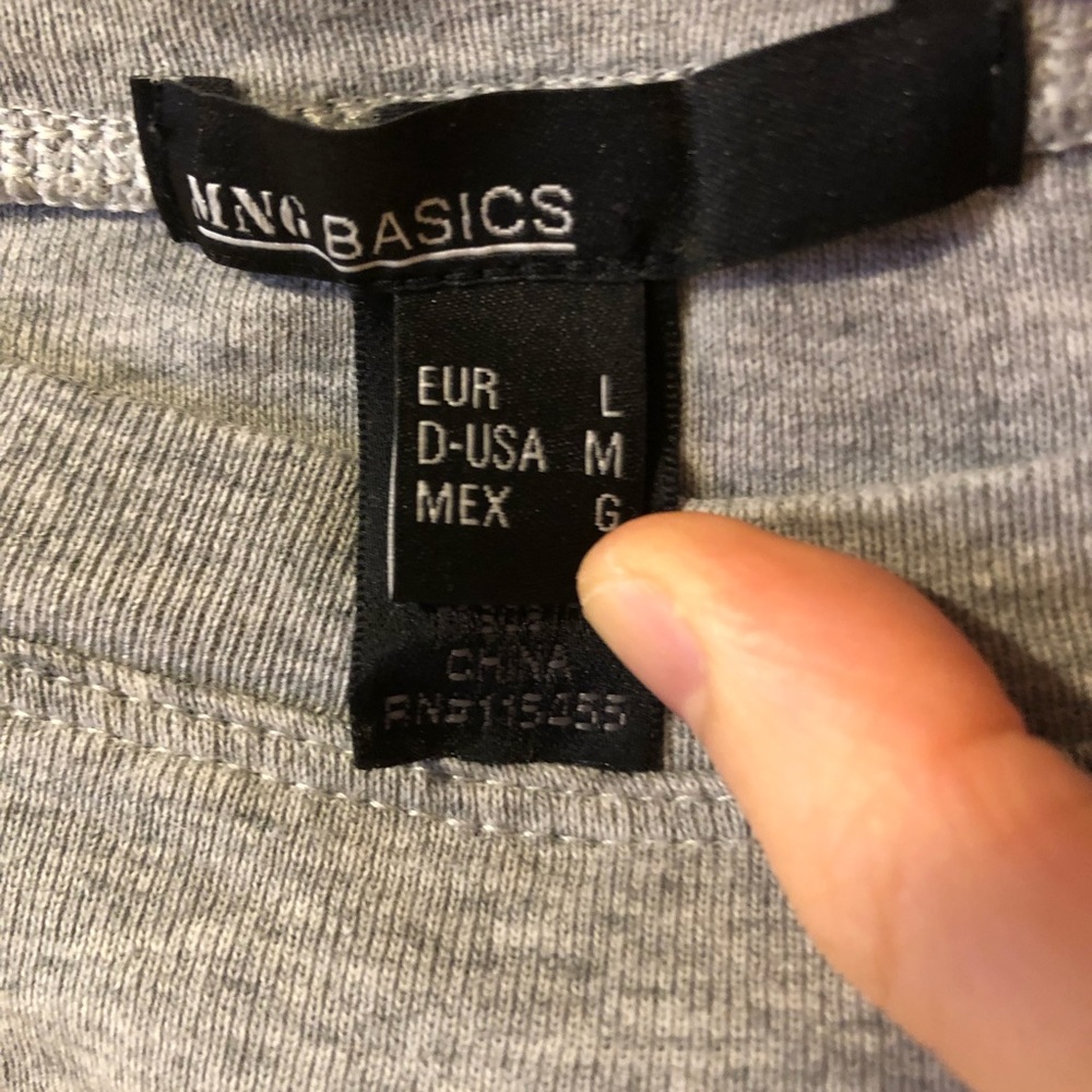 Medium Mango Gray Shirt 100% Cotton Basic - image 3